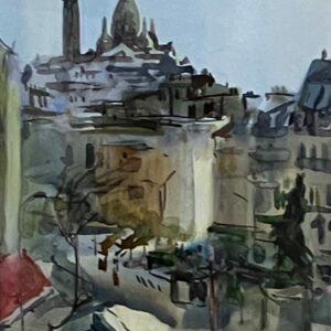 FIlimonova Anna - 2010 - Sacré Coeur du boulevard des Batignolles - Aquarelle 19 x 27 cm