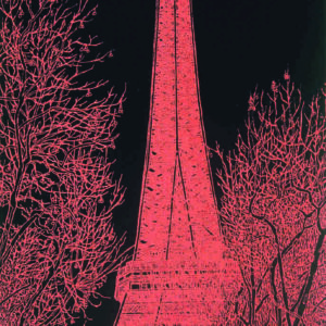 E-092 La Tour Eiffel, The Eiffel Tower, エッフェル塔（ローズ・白）