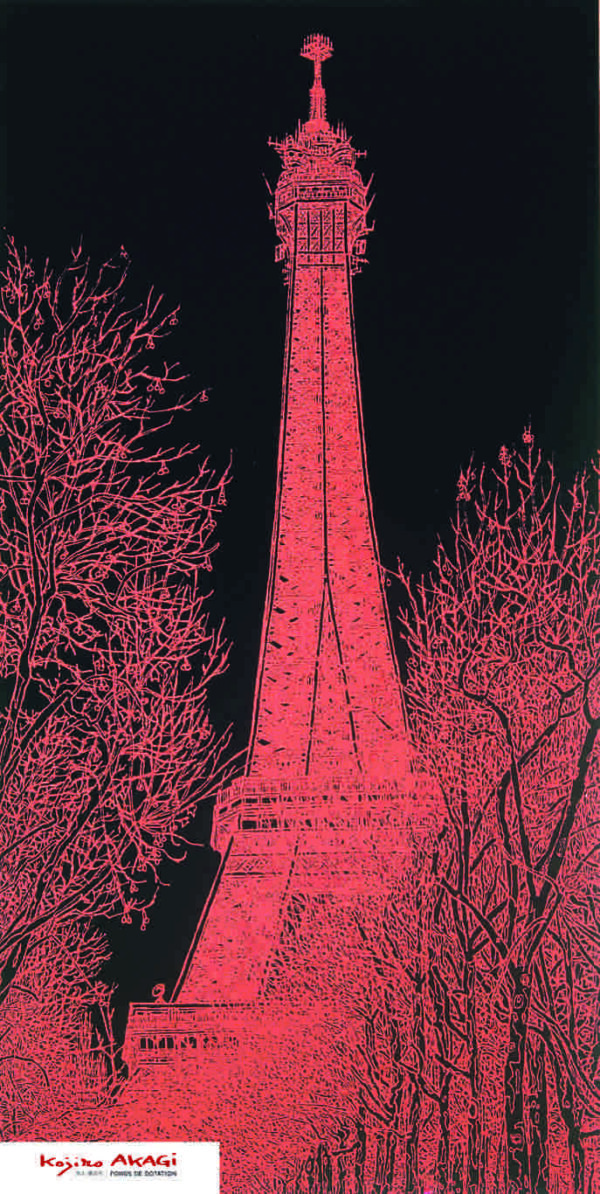 E-092 La Tour Eiffel, The Eiffel Tower, エッフェル塔（ローズ・白）